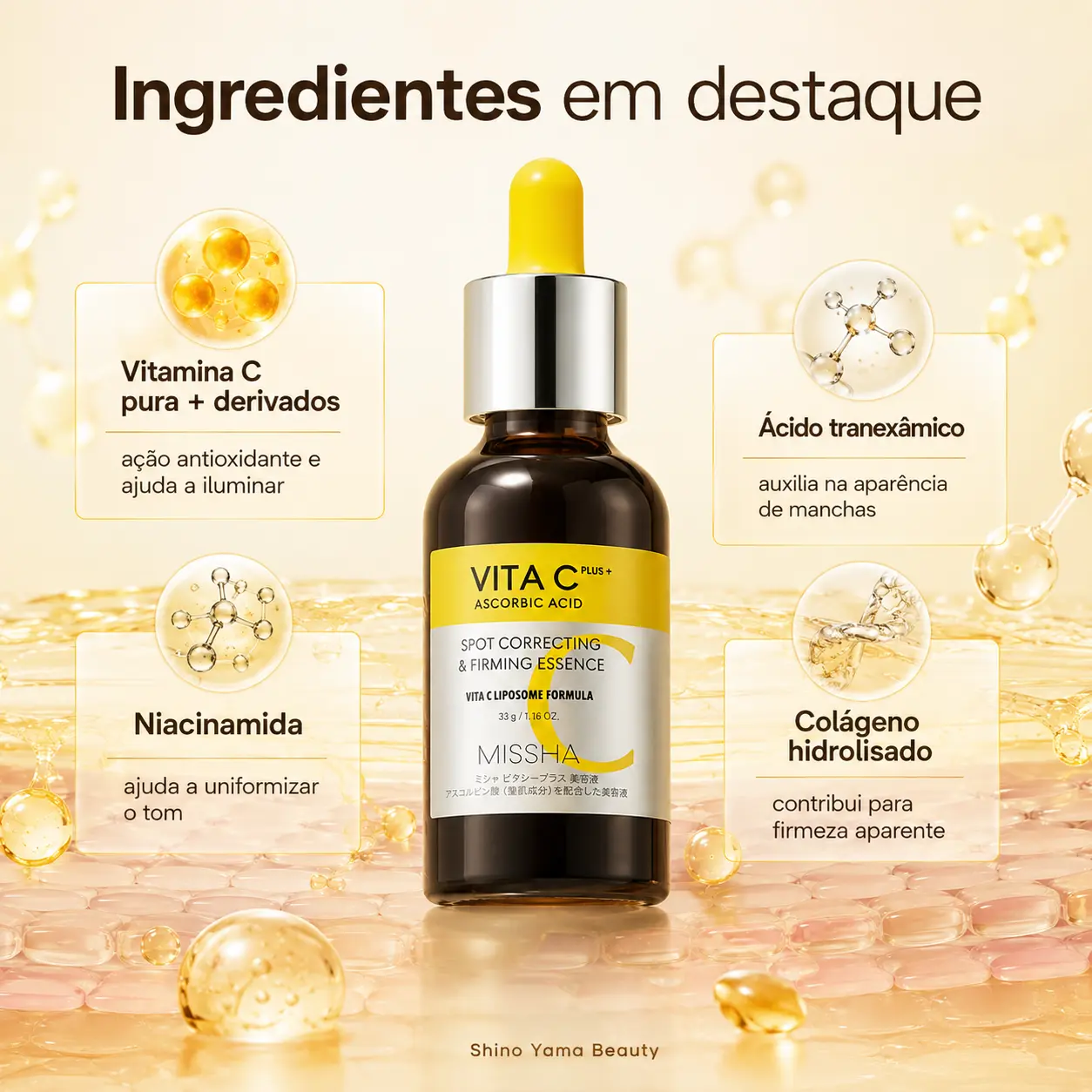 MISSHA Vita C Plus Spot Correcting & Firming Essence 30ml - Imagem 2