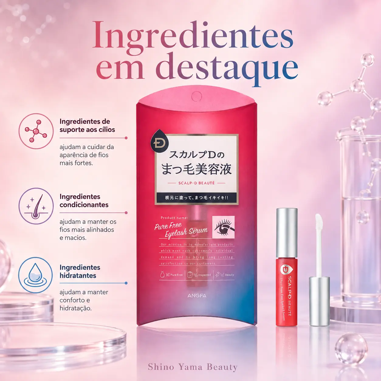 ANGFA Scalp D Beauté Pure Free Eyelash Serum 6ml - Imagem 2