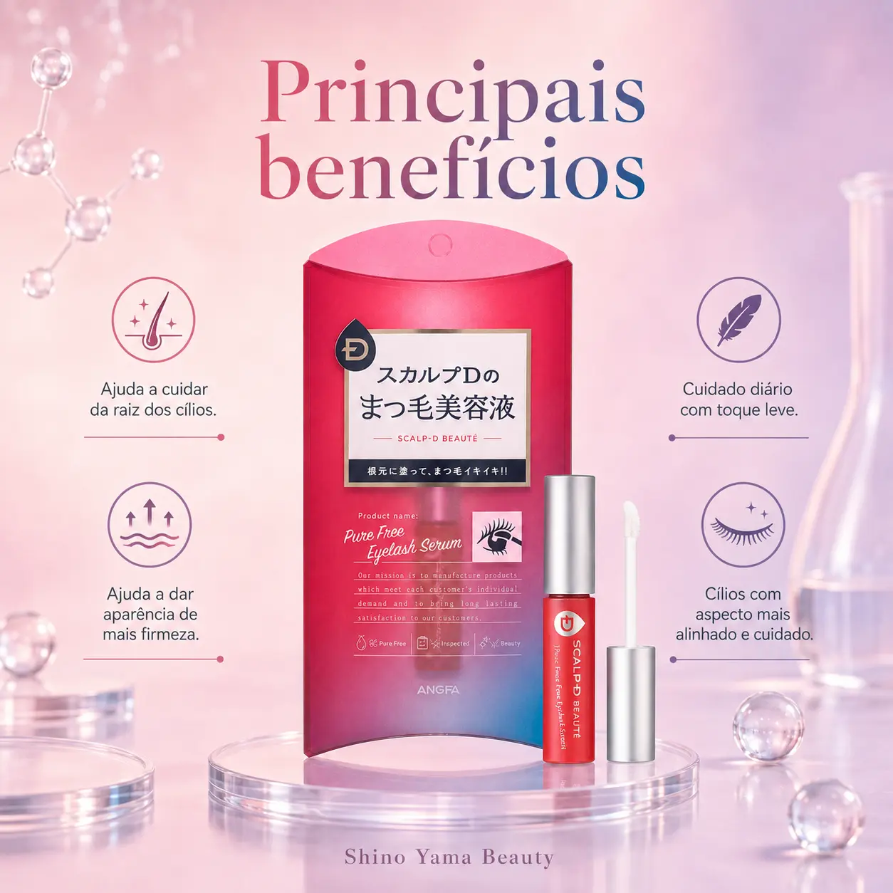 ANGFA Scalp D Beauté Pure Free Eyelash Serum 6ml - Imagem 4
