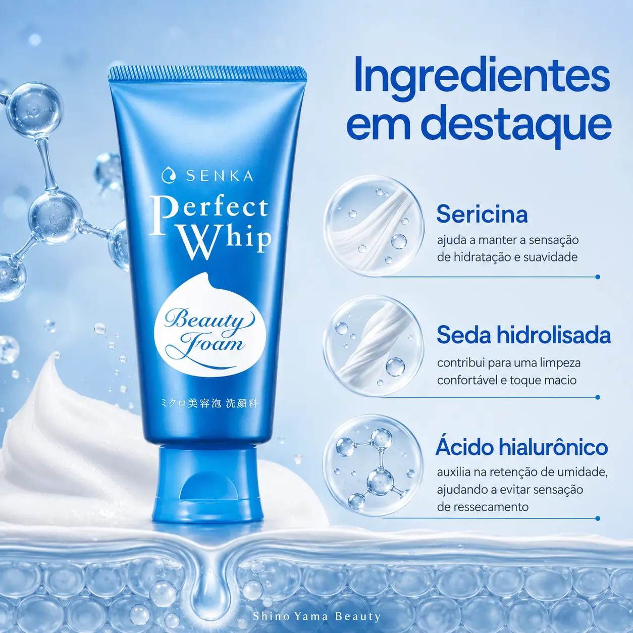SENKA Perfect Whip f Beauty Foam 150g - Imagem 2