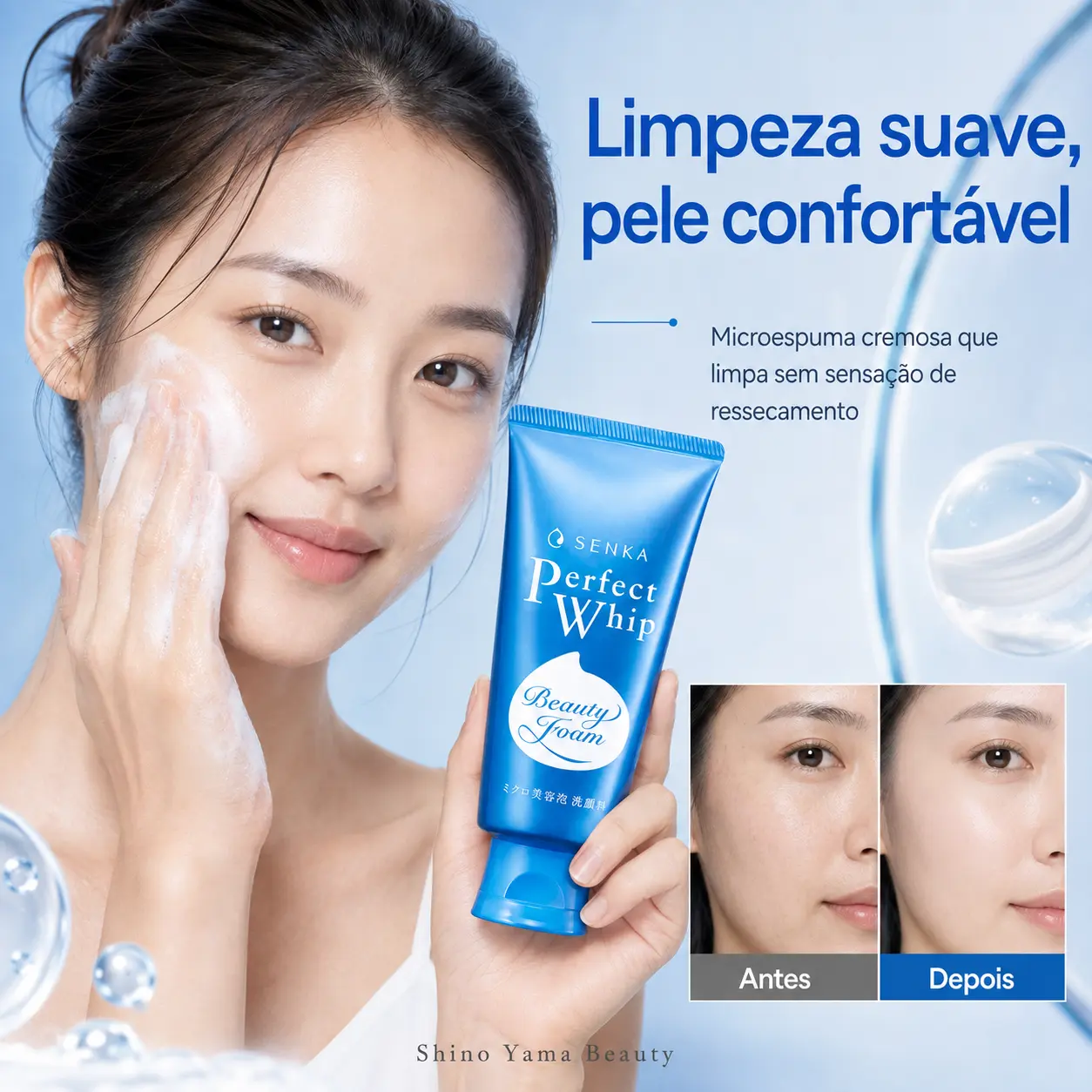 SENKA Perfect Whip f Beauty Foam 150g - Imagem 3