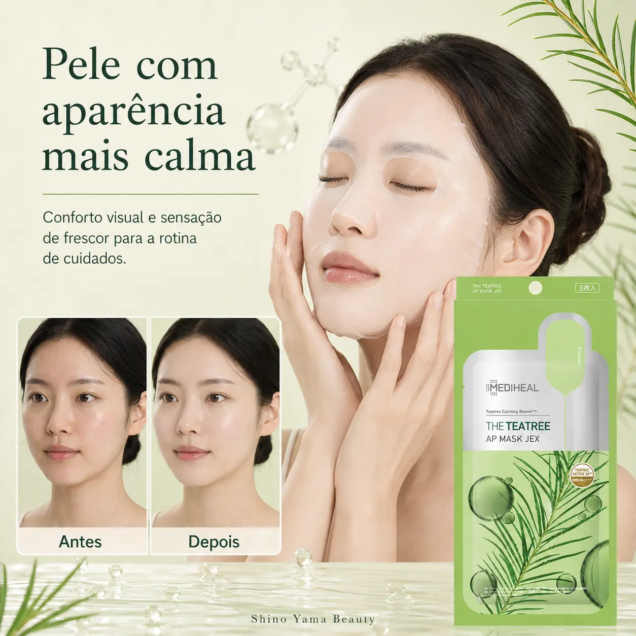 MEDIHEAL THE Teatree AP Mask JEX 3 Sheets - Imagem 3
