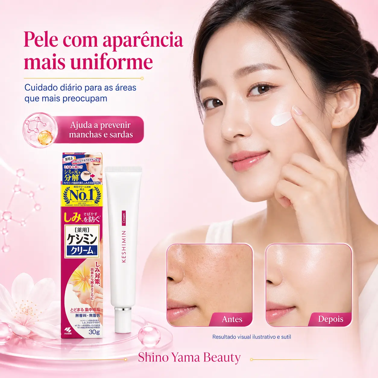 Kobayashi Pharmaceutical Keshimin Medicated Cream 30g - Imagem 3