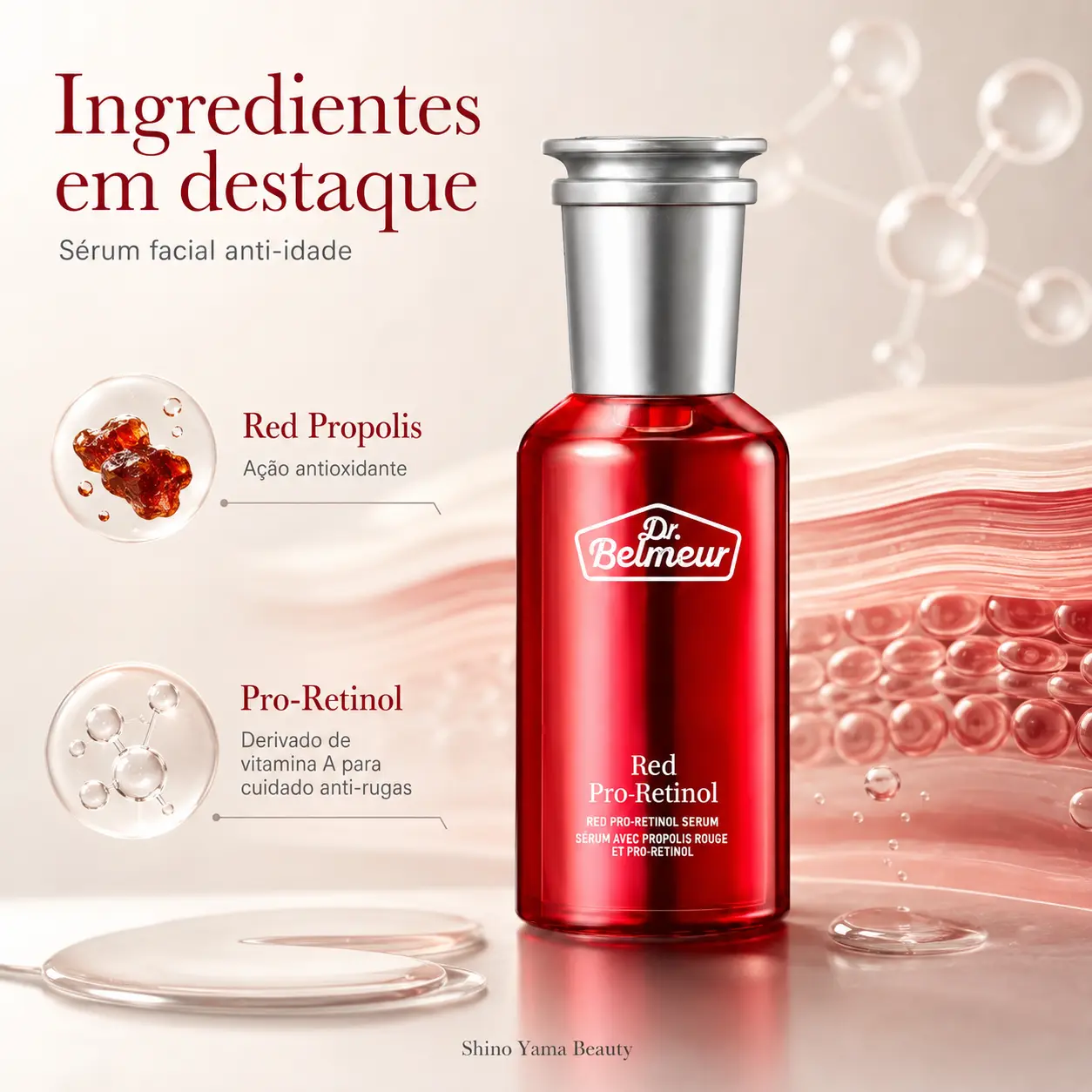 Dr. Belmeur Red Pro-Retinol Serum 50ml - Imagem 2