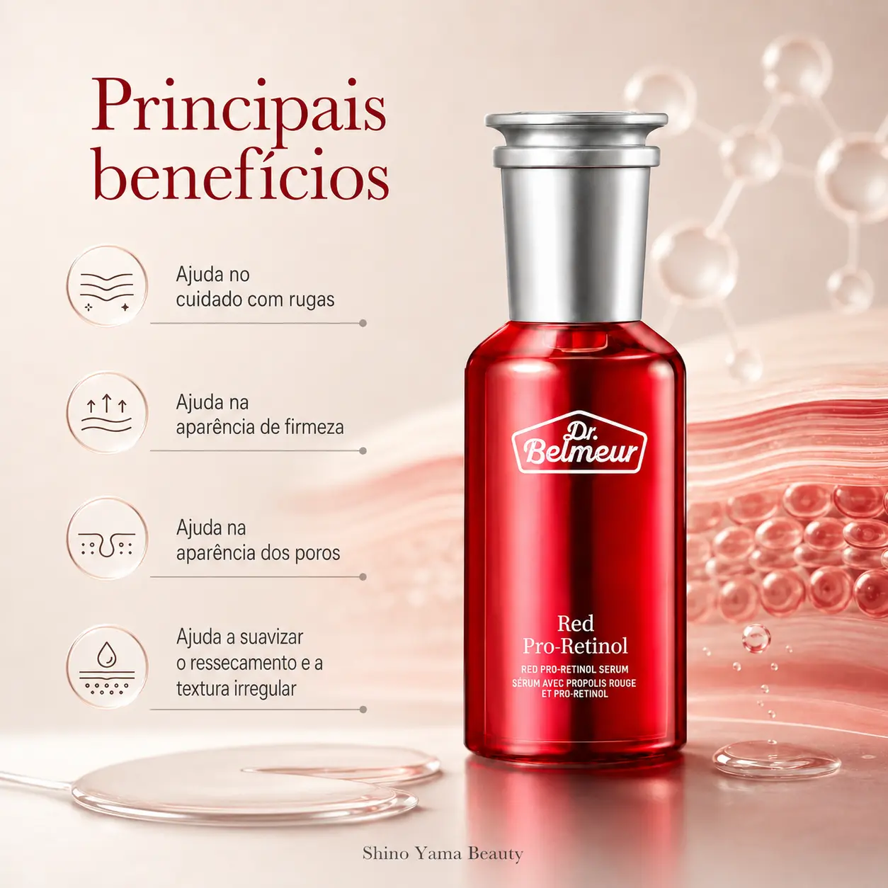 Dr. Belmeur Red Pro-Retinol Serum 50ml - Imagem 4