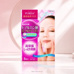 Utena PUReSA Sheet Mask Hyaluronic Acid + Royal Jelly Extract 15ml × 5 Máscaras