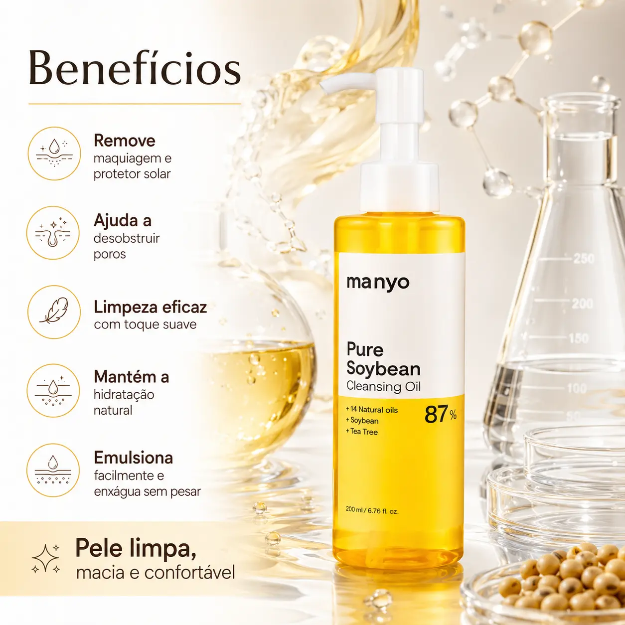 ma:nyo Pure Soybean Cleansing Oil 200ml - Imagem 4