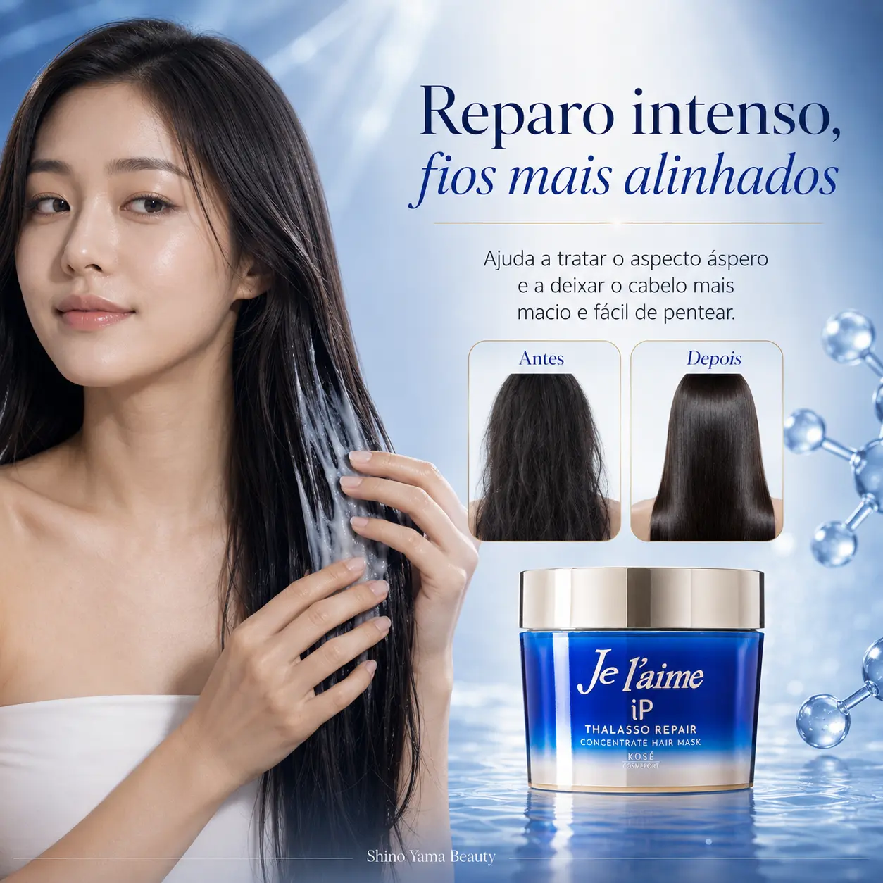 KOSÉ Je l’aime iP Thalasso Repair Concentrate Hair Mask 200g - Imagem 3
