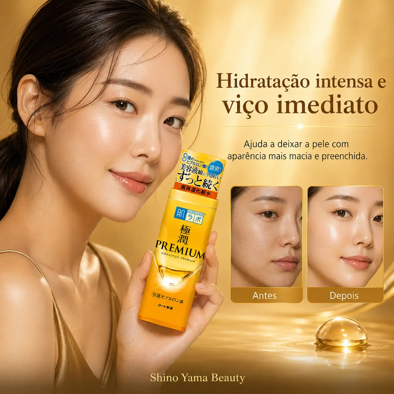 Hada Labo Gokujyun Premium Hyaluronic Lotion 170ml - Imagem 3