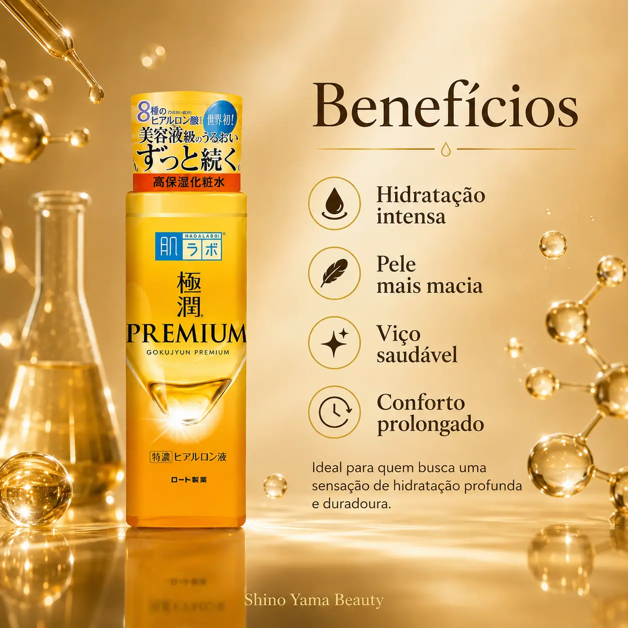 Hada Labo Gokujyun Premium Hyaluronic Lotion 170ml - Imagem 4
