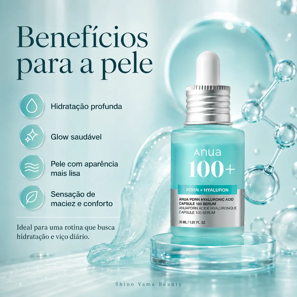 Anua PDRN Hyaluronic Acid Capsule 100 Serum 30ml – Shino Yama Beauty