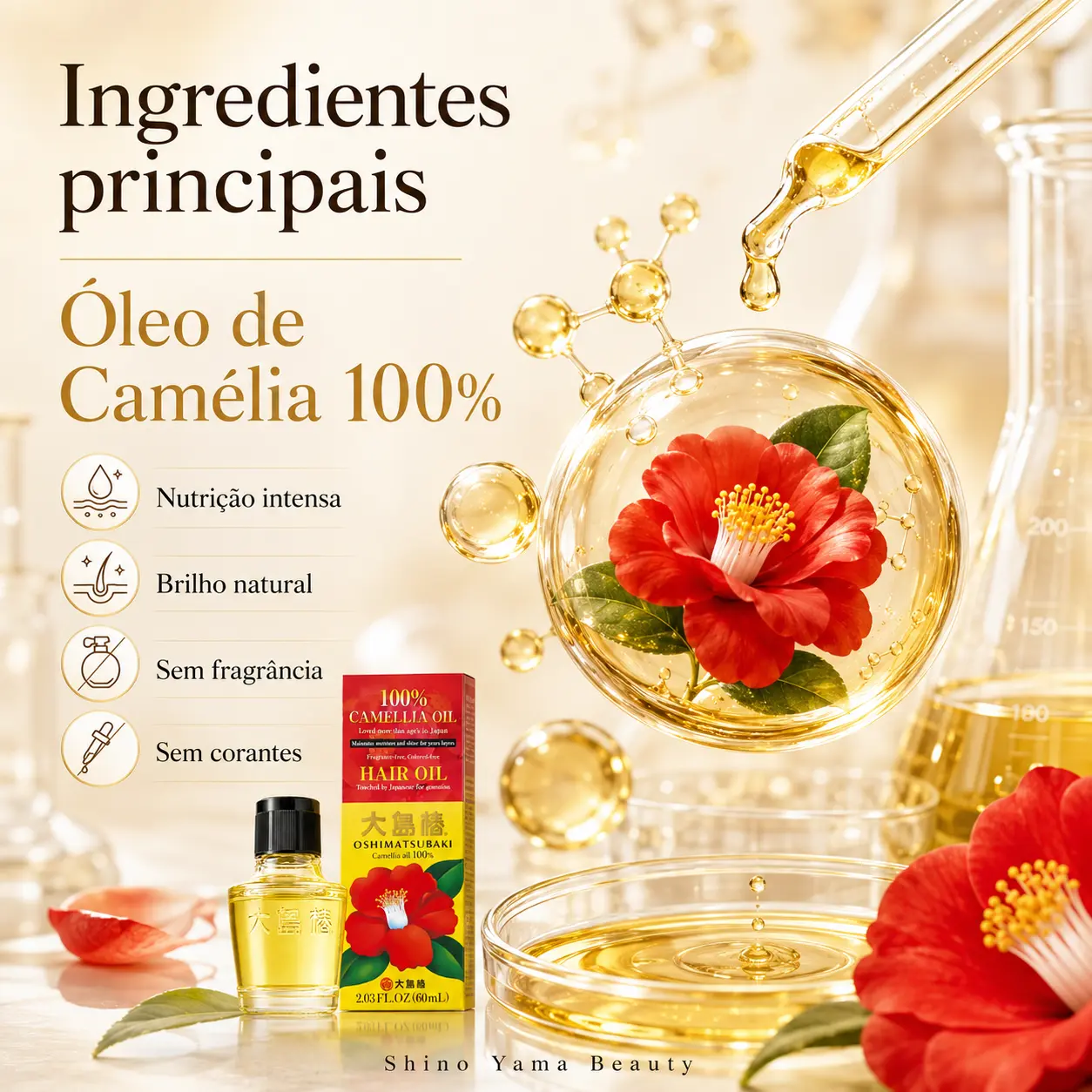 Óleo Capilar Oshima Tsubaki Camellia Oil - 60ml - Imagem 4