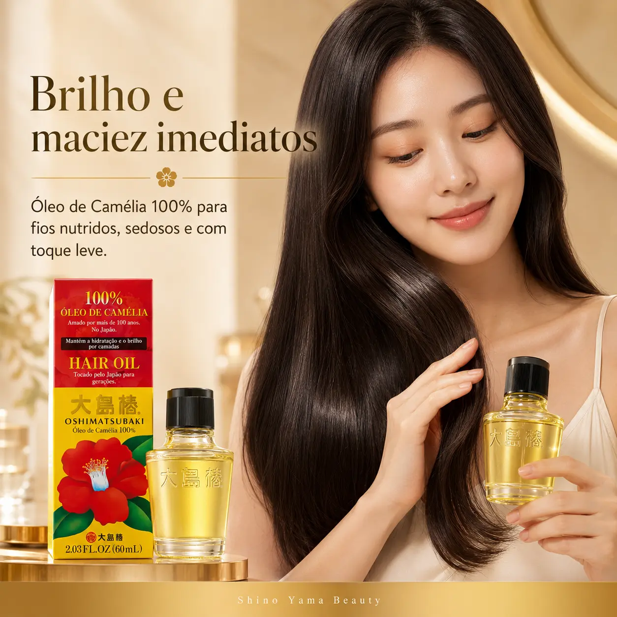 Óleo Capilar Oshima Tsubaki Camellia Oil - 60ml - Imagem 3