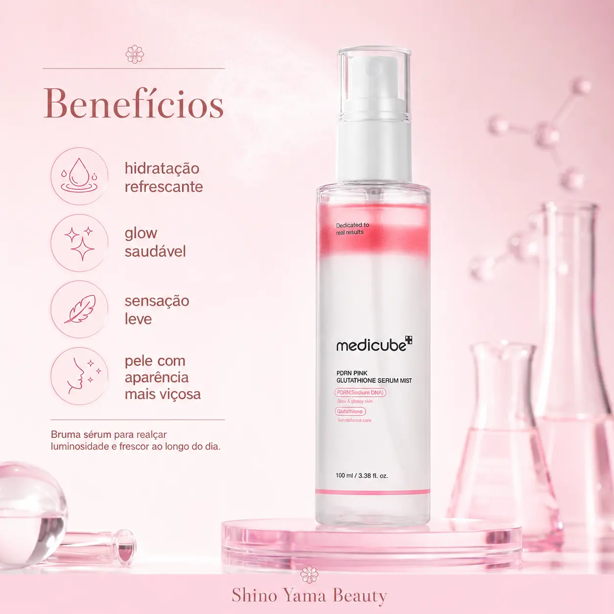 Medicube PDRN Pink Glutathione Serum Mist 100ml - Imagem 2