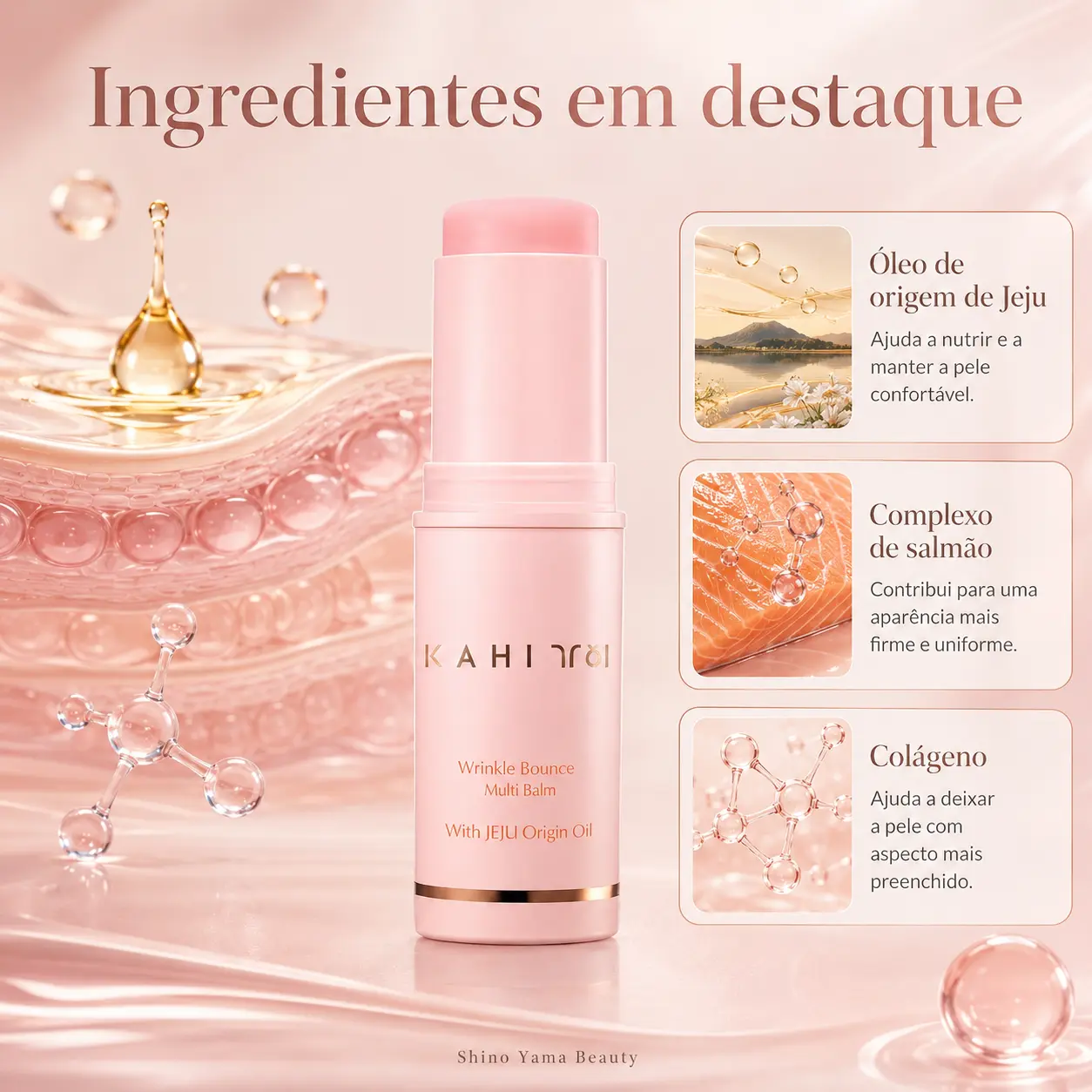 KAHI Wrinkle Bounce Multi Balm With Jeju Origin Oil 9g - Imagem 2