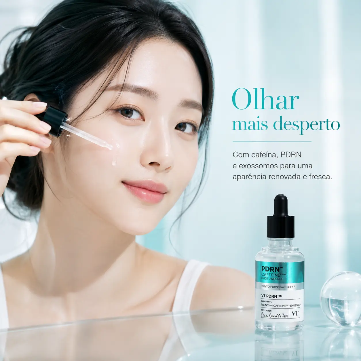VT Cosmetics Reedle S PDRN+ Sérum – Cica Reedle + Exossomo (30 ml) - Imagem 3