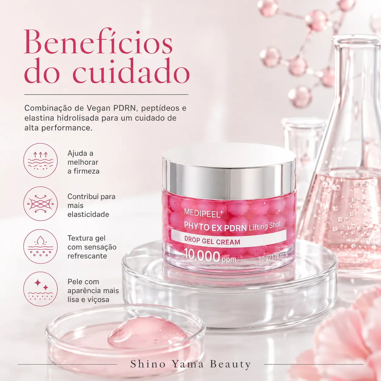 MediPeel+ Phyto Ex PDRN LF Shot Drop Gel Cream – 10.000 ppm - 50g - Imagem 4