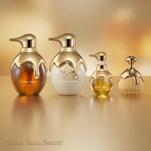 ReFa Honey Queen Premium Haircare Set (Shampoo + Treatment + Leave-in + Scalp Brush)