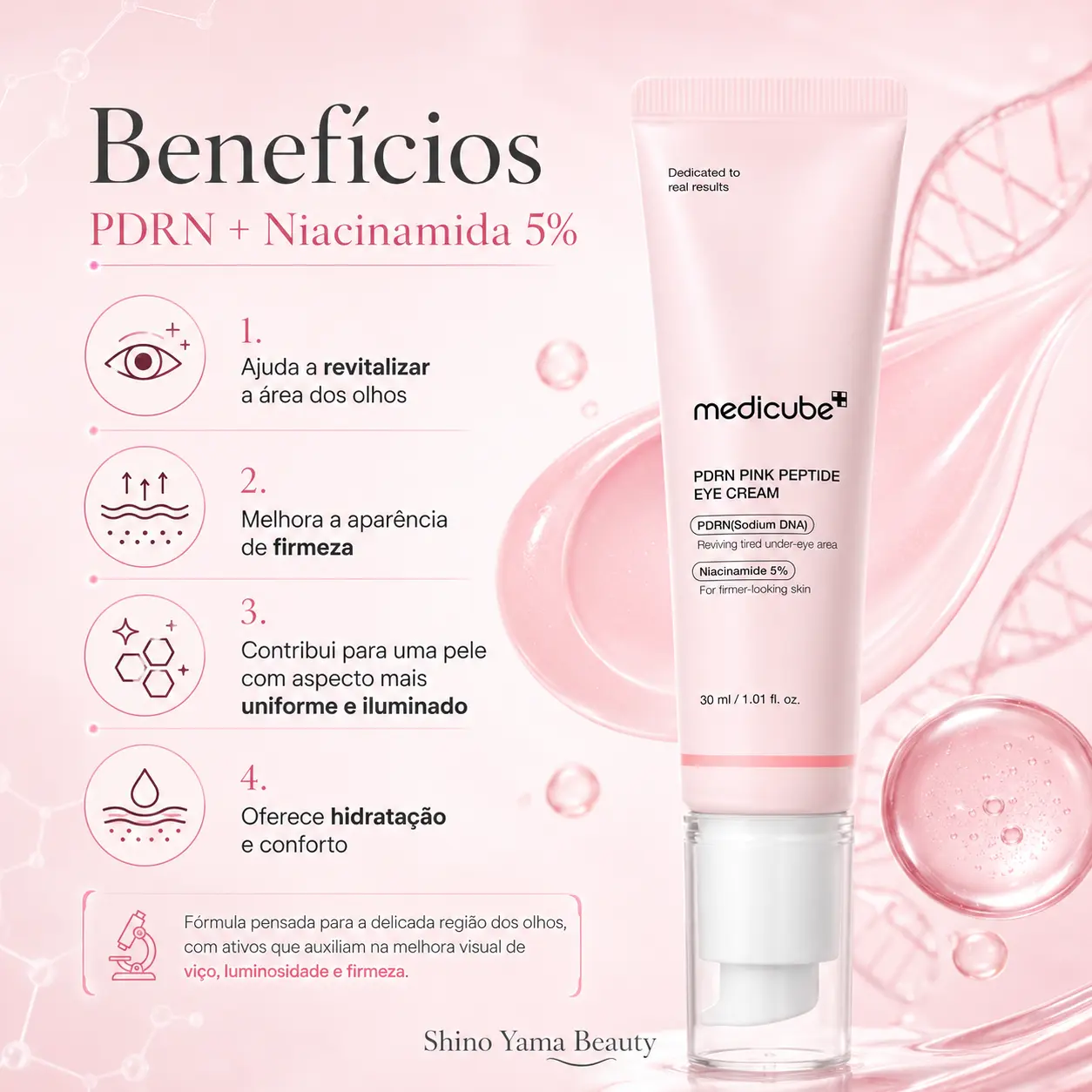 Medicube PDRN Pink Peptide Eye Cream 30ml - Imagem 4