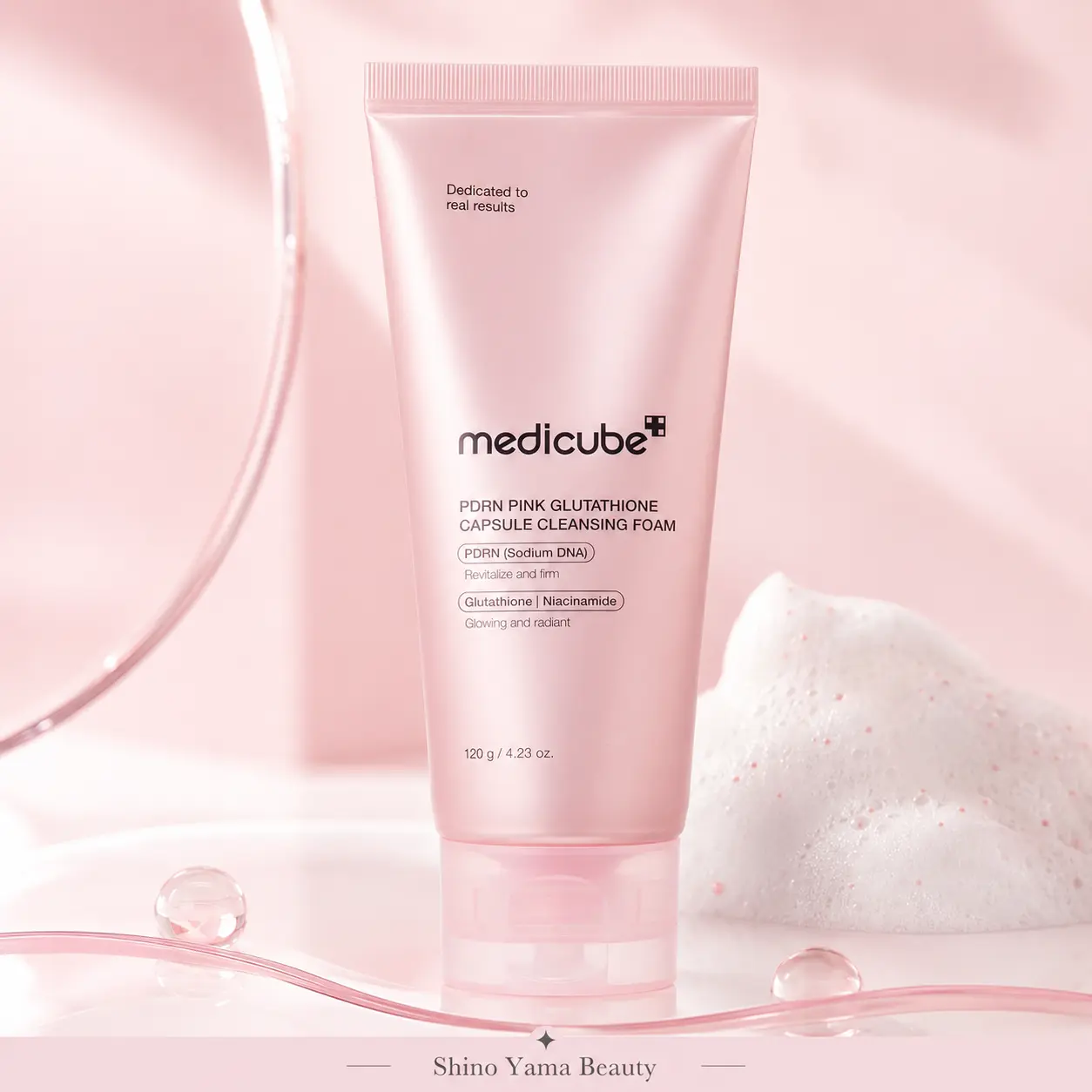 Medicube PDRN Pink Glutathione Capsule Cleansing Foam 120g