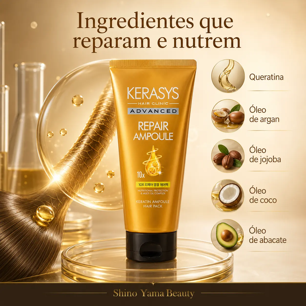 Kerasys Advanced Repair Ampoule Hair Pack 150ml - Imagem 2