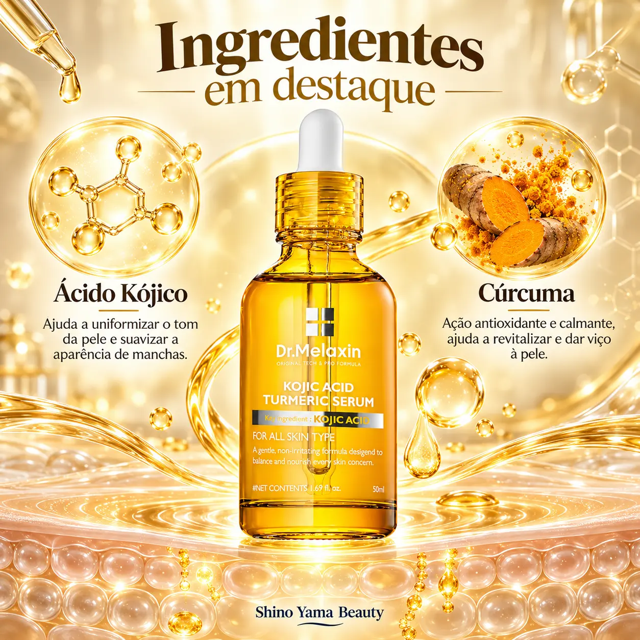Dr.Melaxin Kojic Acid Turmeric Serum 50ml - Imagem 2