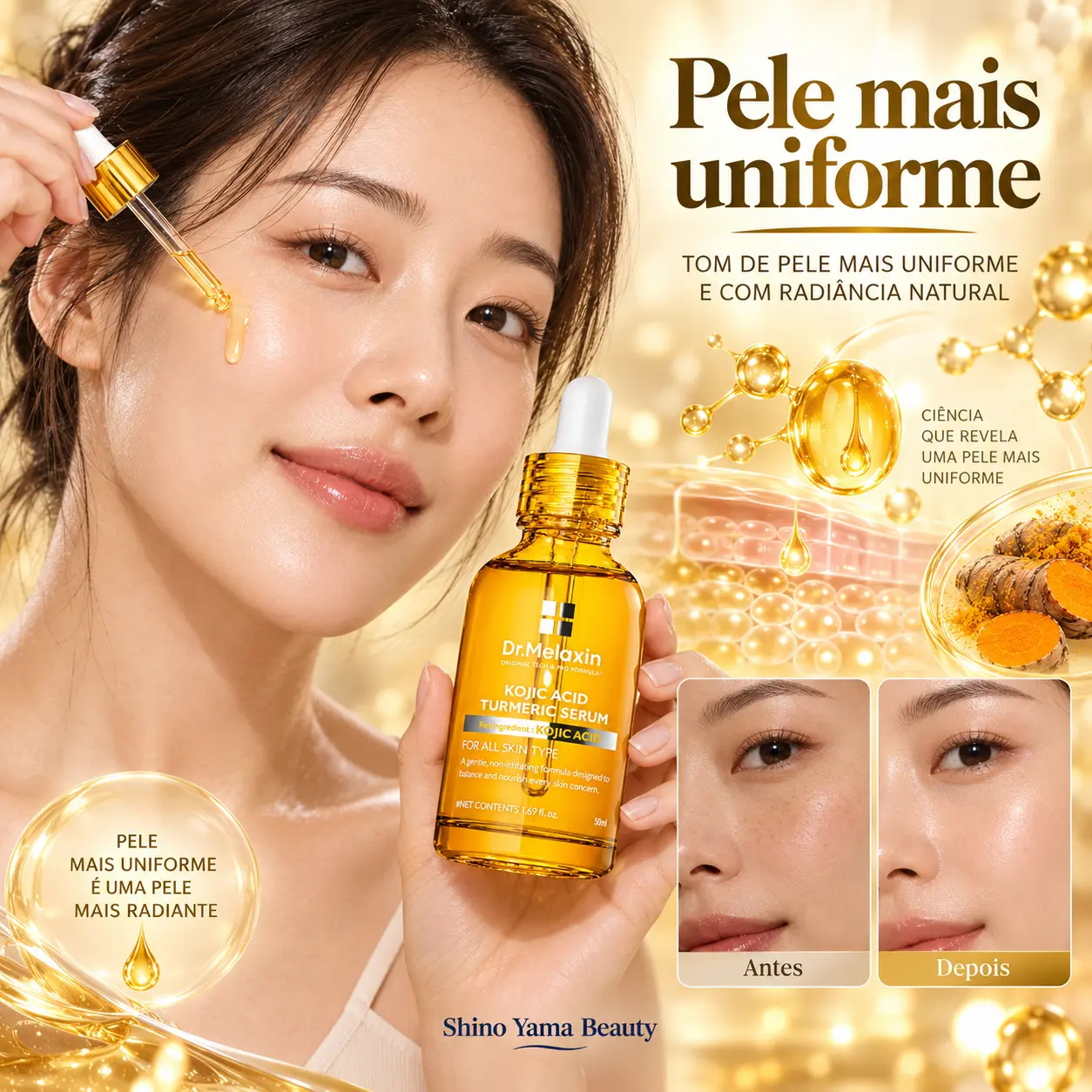 Dr.Melaxin Kojic Acid Turmeric Serum 50ml - Imagem 3