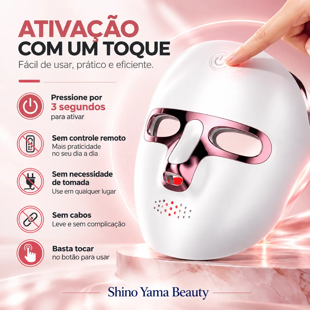 highydroLED LED Beauty Face Mask 7 Colors - Imagem 2