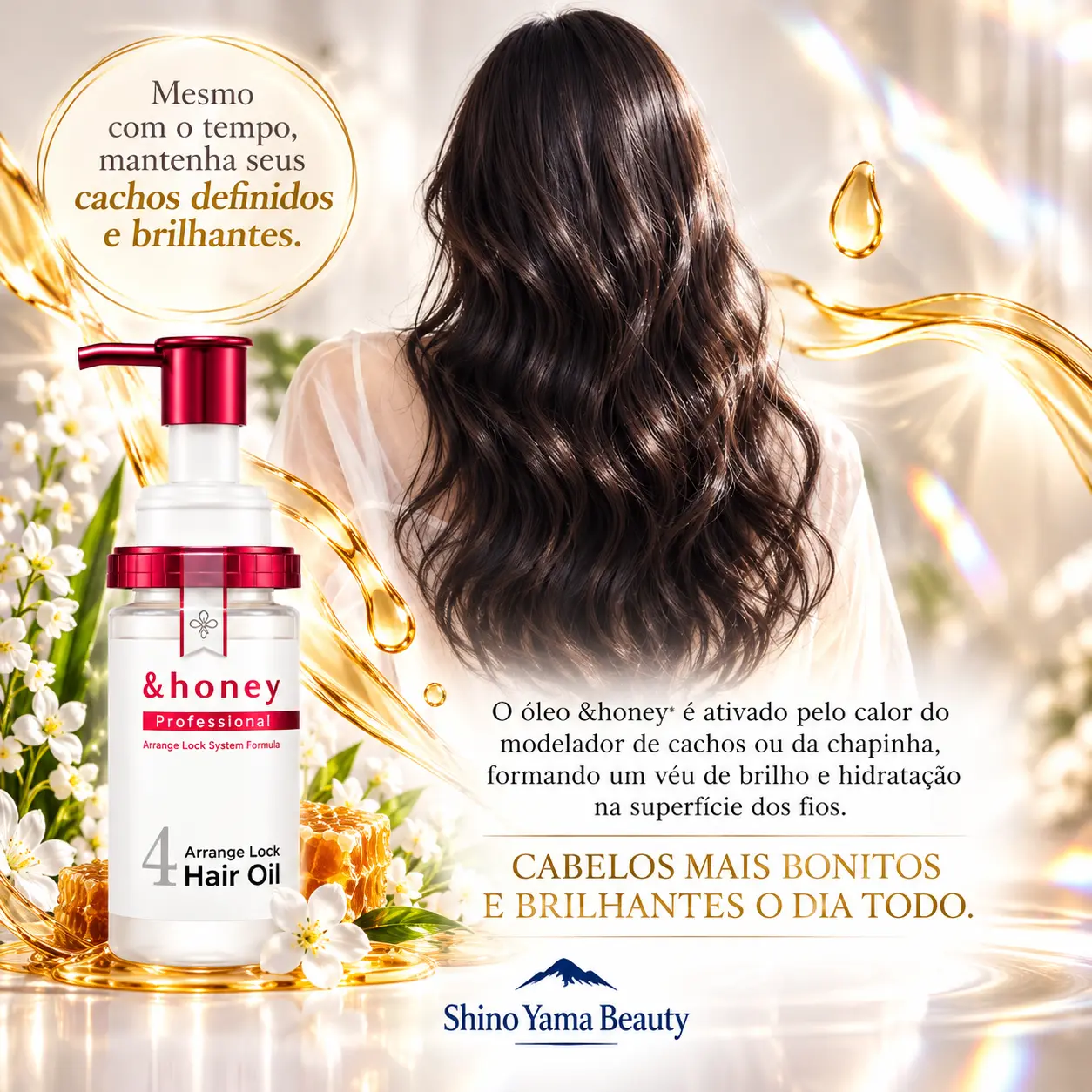 &honey Professional Arrange Lock Hair Oil 4.0 105ml - Imagem 3