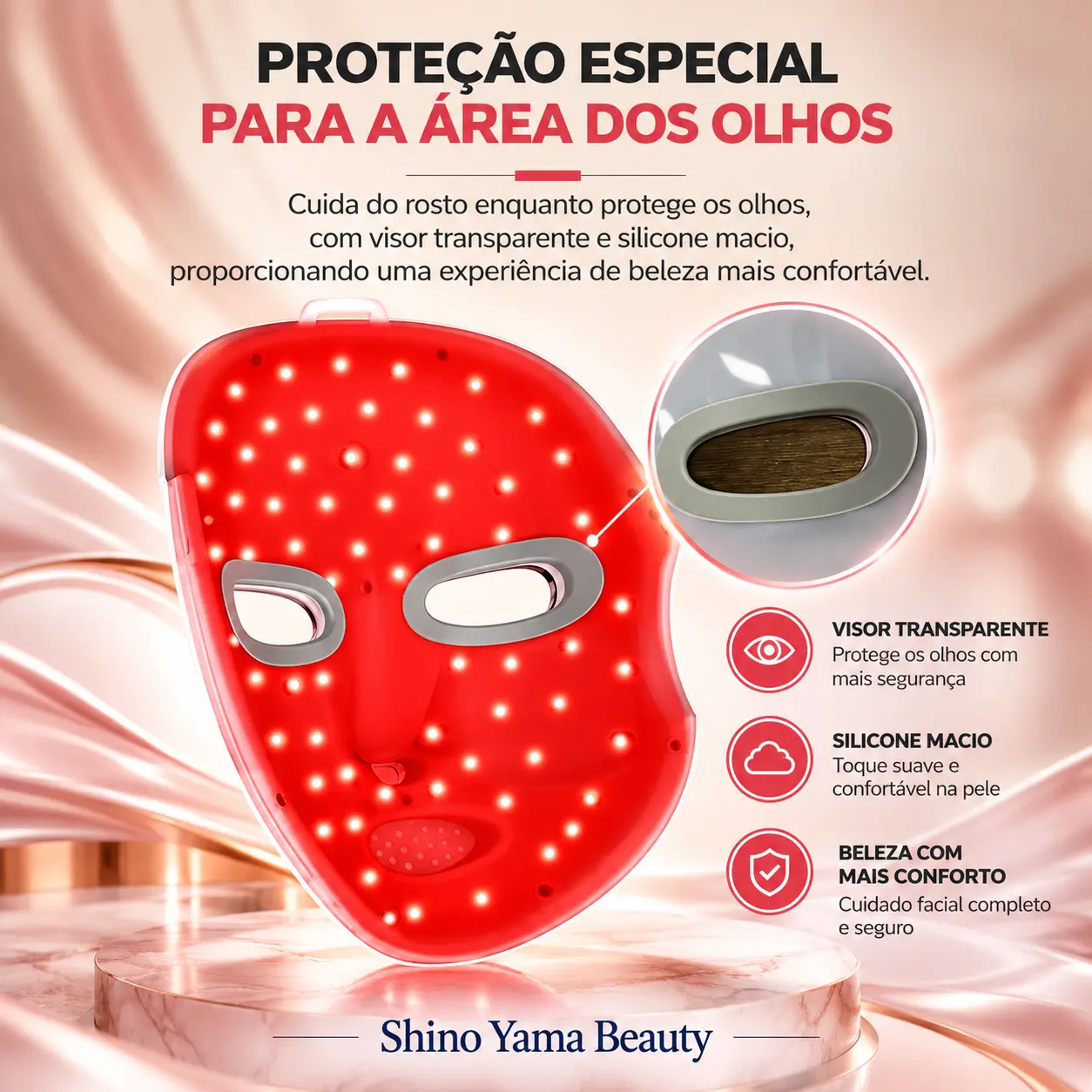 highydroLED LED Beauty Face Mask 7 Colors - Imagem 3