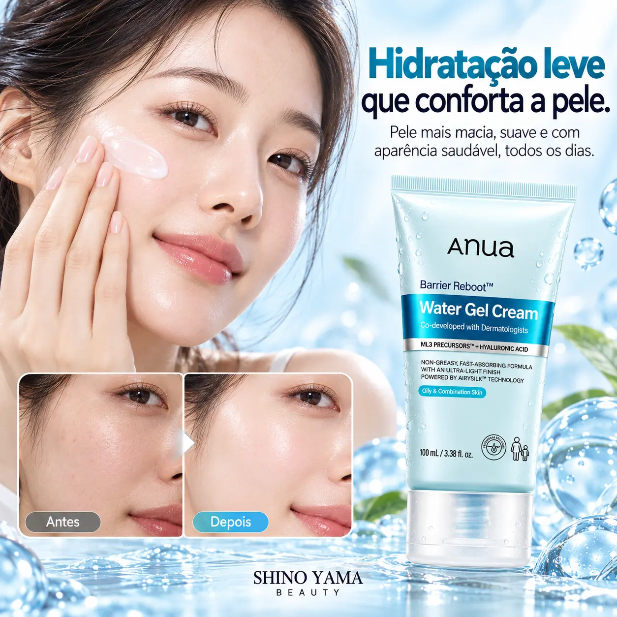 Anua Barrier Reboot Water Gel Cream 100ml - Imagem 3