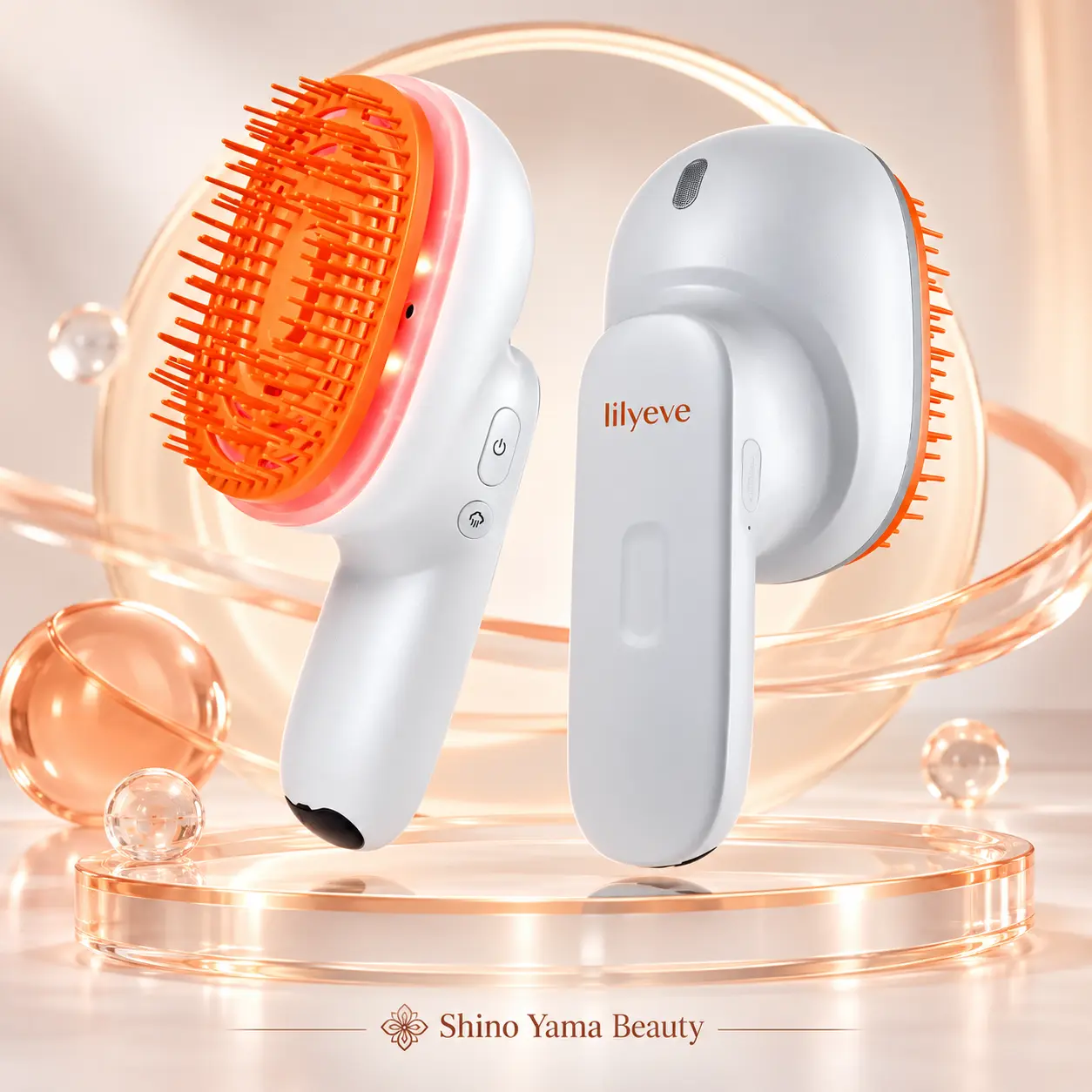 Lilyeve Grow:Turn Brush Steam Booster + 2 Hair Oil Cartridges 1,2ml