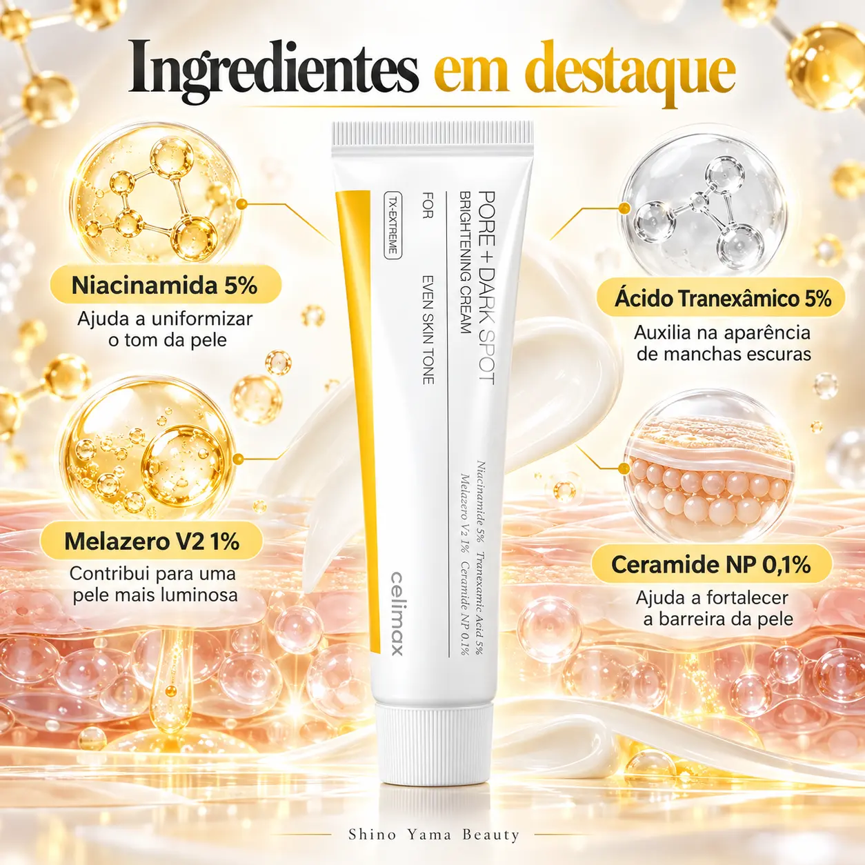 Celimax Pore + Dark Spot Brightening Cream 35ml - Imagem 2