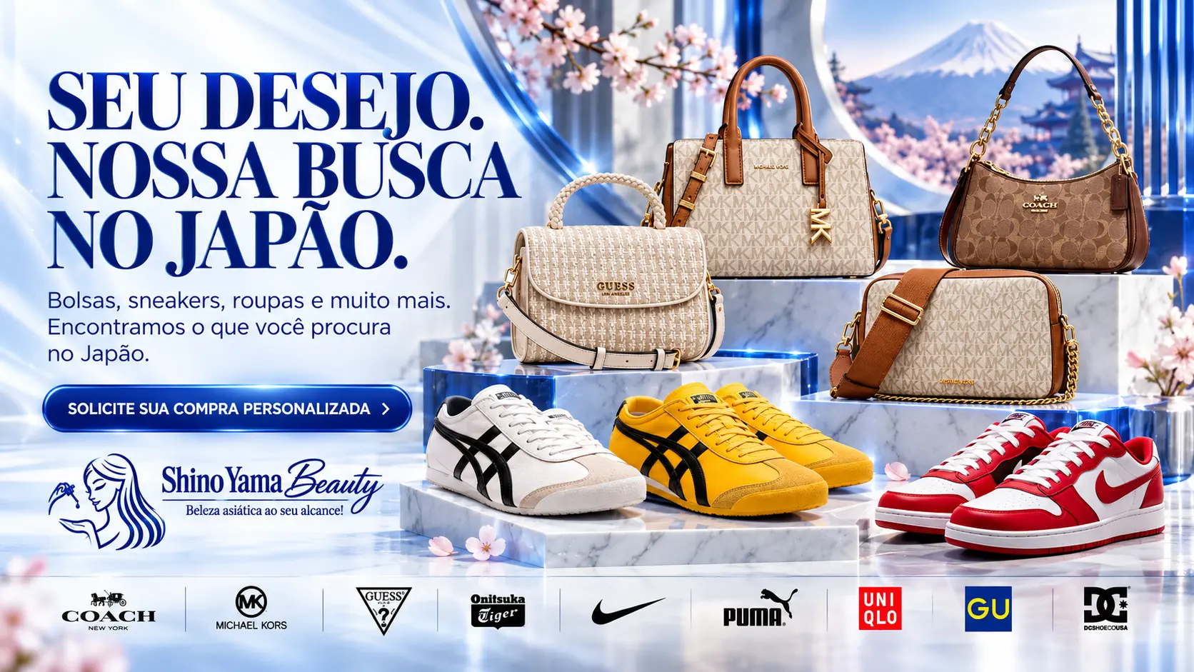 Pedido personalizado no Japão - Shino Yama Beauty