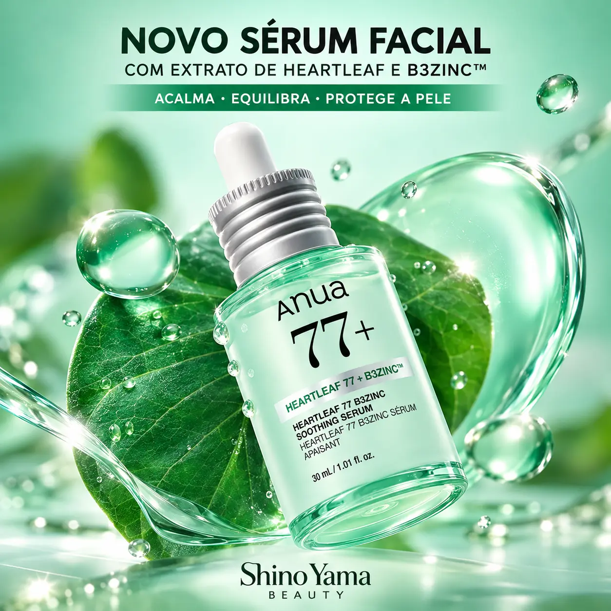 Anua Heartleaf 77+ B3ZINC Soothing Serum 30ml - Imagem 2