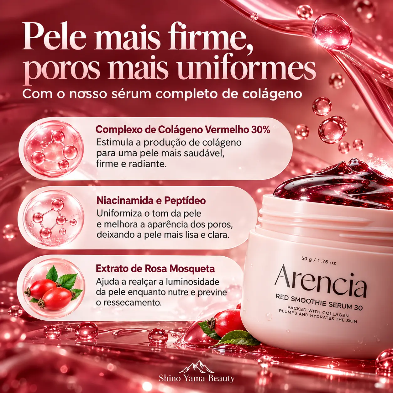 Arencia Red Smoothie Serum 30 50g - Imagem 4
