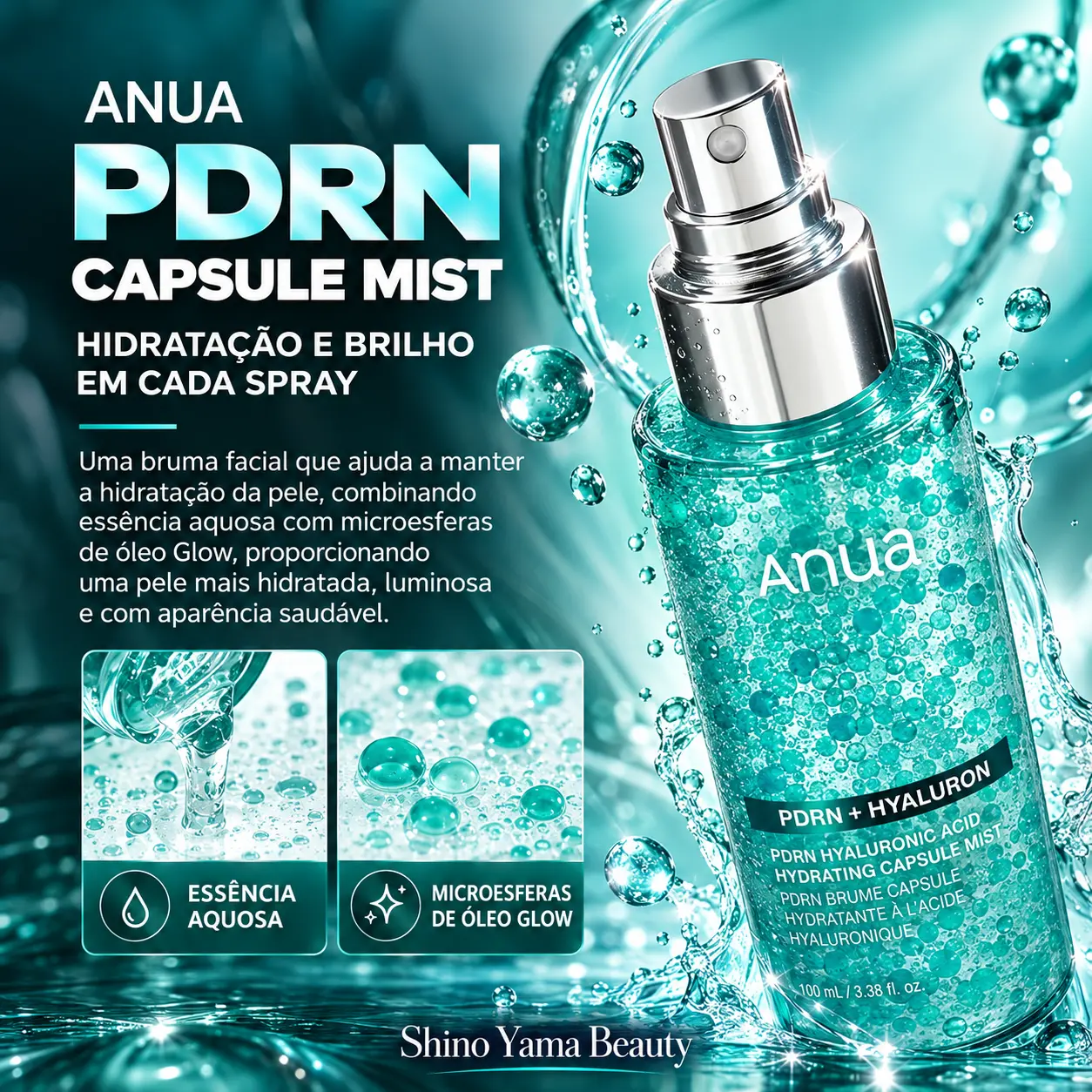 Anua PDRN Hyaluronic Acid Hydrating Capsule Mist 30ml - Imagem 3