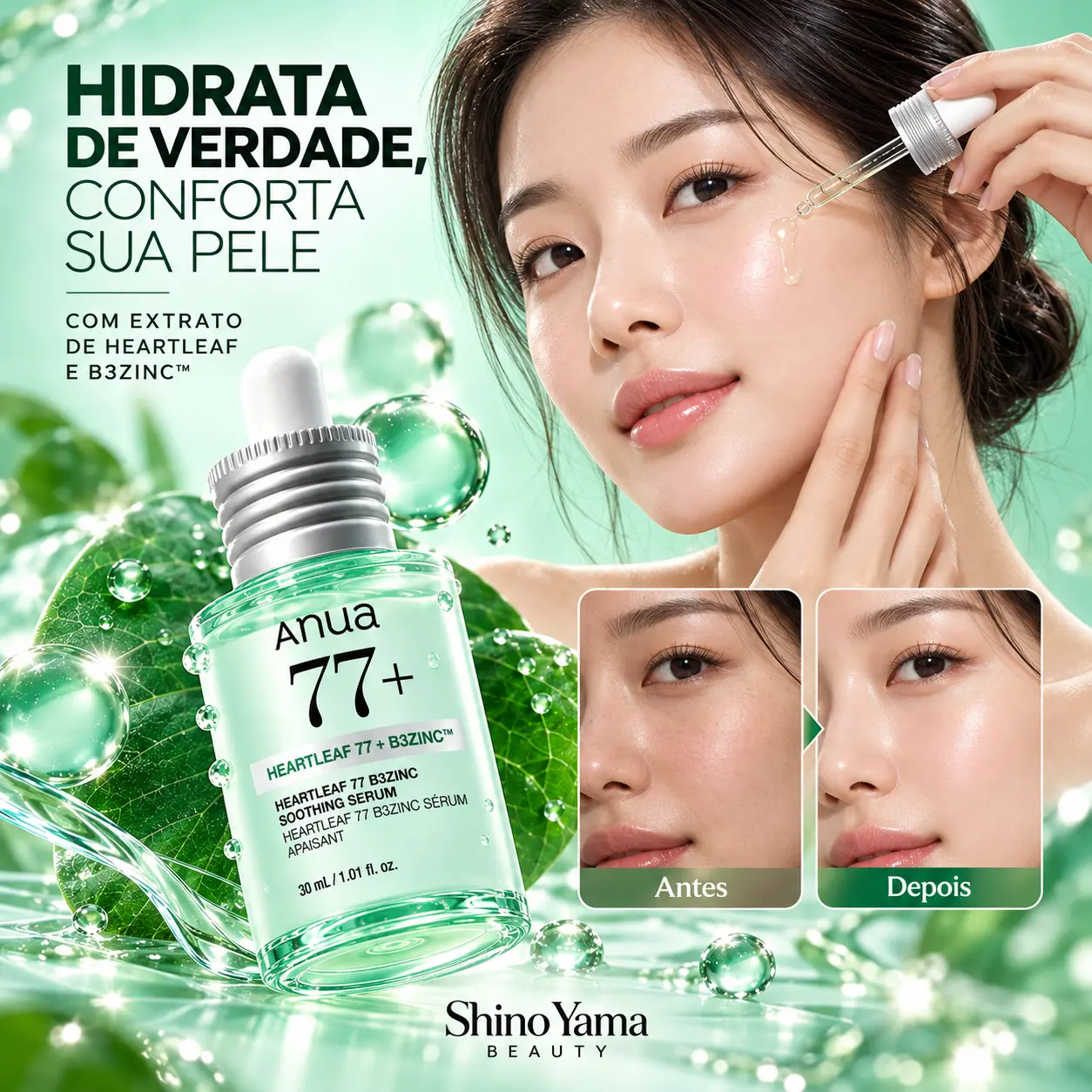 Anua Heartleaf 77+ B3ZINC Soothing Serum 30ml - Imagem 3