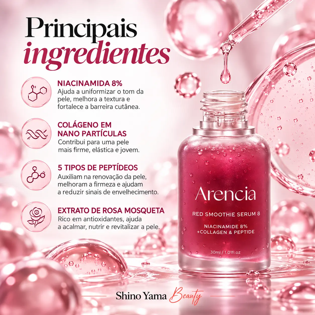 Arencia Red Smoothie Serum 8 30ml - Imagem 4