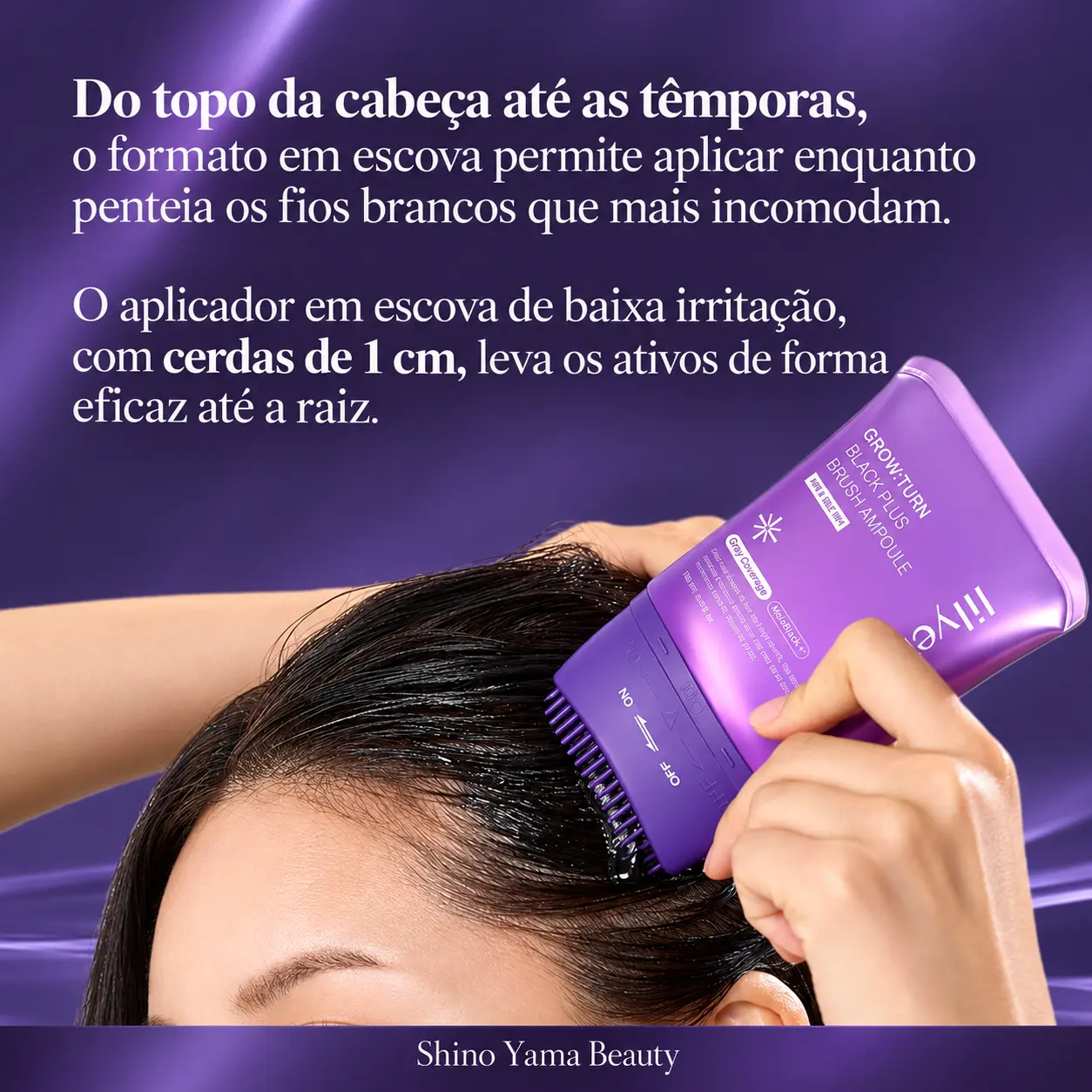 Lilyeve Grow Black Plus Brush Ampoule 100ml - Imagem 4